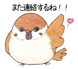 Sparrow's cute sticker sticker #15855279