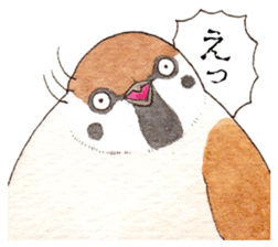 Sparrow's cute sticker sticker #15855284