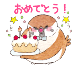 Sparrow's cute sticker sticker #15855286