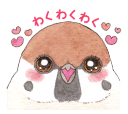 Sparrow's cute sticker sticker #15855287