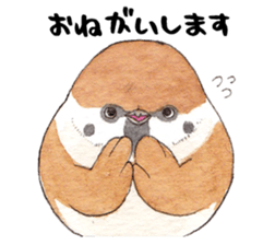 Sparrow's cute sticker sticker #15855289