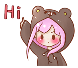 Yuki daily with her happy companions sticker #15855290