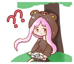 Yuki daily with her happy companions sticker #15855291