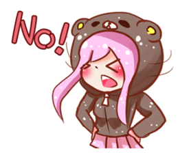 Yuki daily with her happy companions sticker #15855293