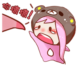 Yuki daily with her happy companions sticker #15855294