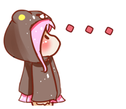 Yuki daily with her happy companions sticker #15855296