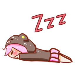 Yuki daily with her happy companions sticker #15855297