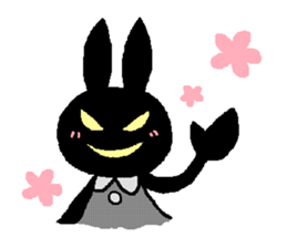 black rabbit stickers (Revision) sticker #15855346