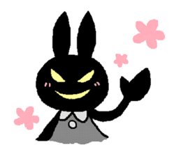 black rabbit stickers (Revision) sticker #15855346