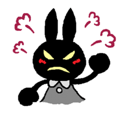 black rabbit stickers (Revision) sticker #15855347