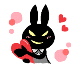 black rabbit stickers (Revision) sticker #15855350