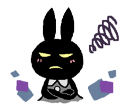 black rabbit stickers (Revision) sticker #15855351