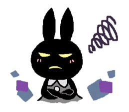 black rabbit stickers (Revision) sticker #15855351