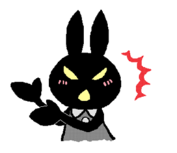 black rabbit stickers (Revision) sticker #15855352