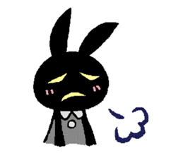 black rabbit stickers (Revision) sticker #15855353