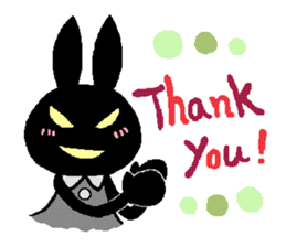 black rabbit stickers (Revision) sticker #15855358