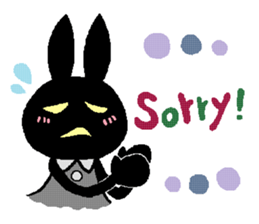 black rabbit stickers (Revision) sticker #15855359