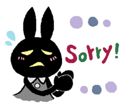 black rabbit stickers (Revision) sticker #15855359