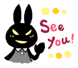black rabbit stickers (Revision) sticker #15855360