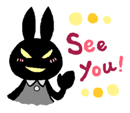 black rabbit stickers (Revision) sticker #15855360