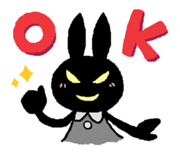 black rabbit stickers (Revision) sticker #15855362
