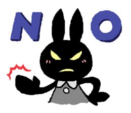 black rabbit stickers (Revision) sticker #15855363