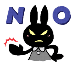 black rabbit stickers (Revision) sticker #15855363