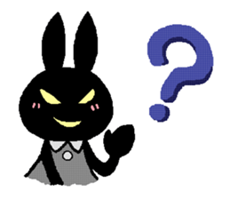 black rabbit stickers (Revision) sticker #15855365