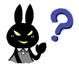 black rabbit stickers (Revision) sticker #15855365