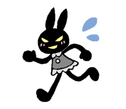 black rabbit stickers (Revision) sticker #15855369