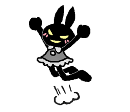 black rabbit stickers (Revision) sticker #15855371