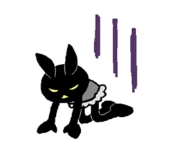 black rabbit stickers (Revision) sticker #15855372