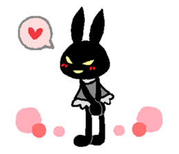 black rabbit stickers (Revision) sticker #15855375