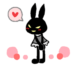black rabbit stickers (Revision) sticker #15855375