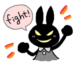 black rabbit stickers (Revision) sticker #15855376