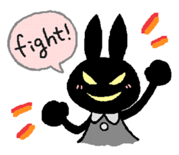 black rabbit stickers (Revision) sticker #15855376