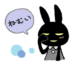 black rabbit stickers (Revision) sticker #15855381