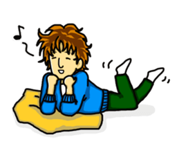 Daily life of the ONEE Boy NAGIKO 1 sticker #15855644