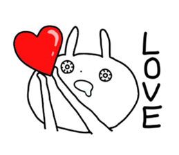 Eyes raging blood rabbits sticker #15855658