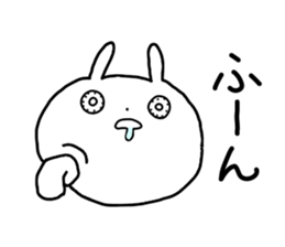 Eyes raging blood rabbits sticker #15855659