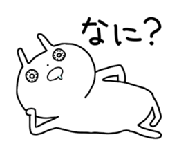 Eyes raging blood rabbits sticker #15855660