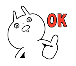 Eyes raging blood rabbits sticker #15855661