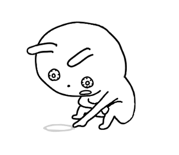 Eyes raging blood rabbits sticker #15855662