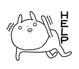 Eyes raging blood rabbits sticker #15855666