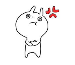 Eyes raging blood rabbits sticker #15855675