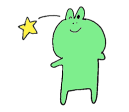 Sticker of a rabbit and the frog sticker #15855868