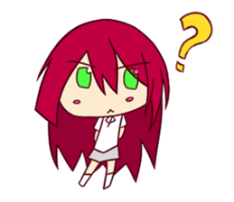 Chibi Diono and Little Red Hair Girl sticker #15856210