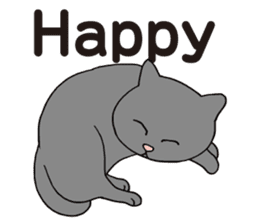 Happy life with a cat (Part2 English) sticker #15856249