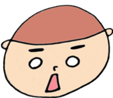 round face boys sticker #15856393