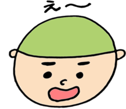 round face boys sticker #15856403